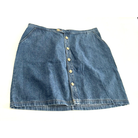 Women's Jean Skirt by CJ Banks Women’s Blue Jean Denim Skirt Skirt 18W - Picture 11 of 16